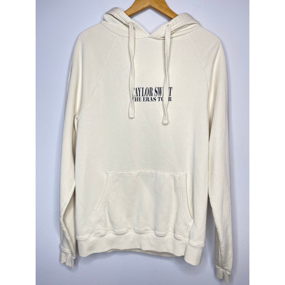Taylor Swift The Eras Tour Graphic Hoodie size XSmall Cream - Picture 5 of 9
